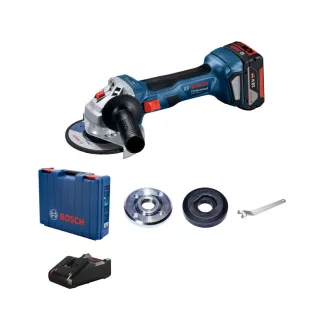   BOSCH Akumulátorová uhlová brúska 125 mm GWS 180-LI v kufri (1 x 4,0 Ah batéria + rýchlonabíjačka)