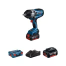 BOSCH BITURBO Akumulátorový rázový uťahovák GDS 18V-1000 v L-BOXX 1/2" (2 x 5,0 Ah batéria + rýchlonabíjačka)