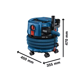   BOSCH Akumulátorový vysávač GAS 18V-12 MC (bez batérie a nabíjačky) Trieda M