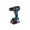 BOSCH Akumulátorová príklepová vŕtačka GSB 18V-90 C v L-Boxx (2 x 4,0 Ah batérie + rýchlonabíjačka)