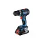 BOSCH Akumulátorová príklepová vŕtačka GSB 18V-90 C v L-Boxx (2 x 4,0 Ah batérie + rýchlonabíjačka)