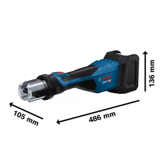   BOSCH Batériový otočný lis 360° GPT 18V-32 (Bez batérie a nabíjačky)