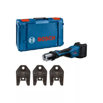   BOSCH Akumulátorová rotačná lisovacia mašina 360° GPT 18V-32 TH set (Bez batérie a nabíjačky)