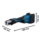 BOSCH Akumulátorová rotačná lisovacia mašina 360° GPT 18V-32 TH set (Bez batérie a nabíjačky)