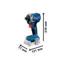 BOSCH Akumulátorový uderný skrutkovač GDR 18V-215 1/4" 215 Nm (bez batérie a nabíjačky)