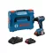 BOSCH Akumulátorový skrutkovač GSR 18V-65 v L-BOXX (2 x 4,0 Ah batéria + nabíjačka)