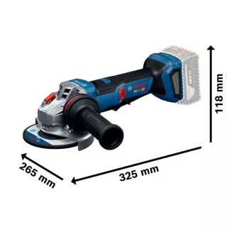   BOSCH Akumulátorová uhlová brúska s otočnou rukoväťou 125 mm GWS 18V-11PS s reguláciou otáčok (bez akumulátora a nabíjačky)