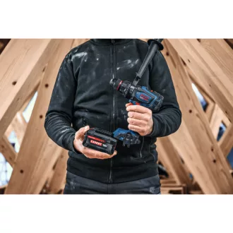   BOSCH EXPERT Akumulátorová príklepová vŕtačka-skrutkovač EXSB18V-150 (bez batérie a nabíjačky) v L-BOXX, 84/100/150 Nm