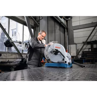  BOSCH Akumulátorová stolná píla na suché rezanie kovu GCD 18V-355 (bez akumulátora a nabíjačky)