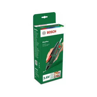   BOSCH Akumulátorová lepiaca pištoľ GluePen 3,6 V + Micro USB nabíjačka