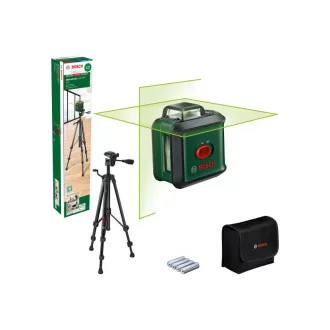   BOSCH Krížový líniový nivelátor 360° (zelený) UniLevel 360 + trojnožka na laser