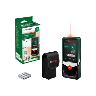   Digitálny laserový merač vzdialenosti BOSCH AdvancedDistance 50 C v ochrannom vaku (do 50 m)