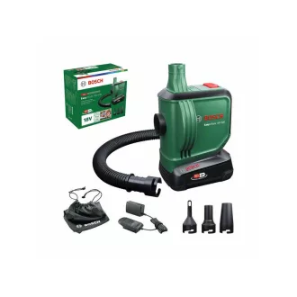   BOSCH Akumulátorová pumpa EasyInflate 18V-500 + sada trysiek (1 x 2,0 Ah akumulátor + nabíjačka)