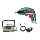 BOSCH Akumulátorový skrutkovač IXO V + 32-dielna sada bitov