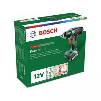   Akumulátorový vŕtací skrutkovač BOSCH EasyDrill 12 (vstavaná batéria)