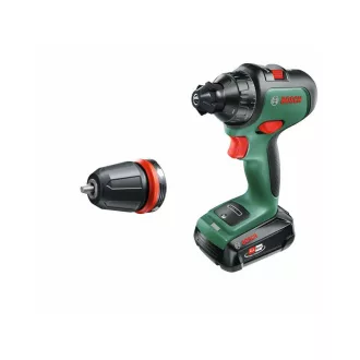   Akumulátorová vŕtačka BOSCH AdvancedDrill 18 + adaptér na skľučovadlo (2 x 2,5 Ah batérie) v kufri