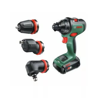   Akumulátorový vŕtací skrutkovač BOSCH AdvancedDrill 18 + adaptér skľučovadla (1 x 2,5 Ah batéria) v kufri