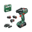 Akumulátorový vŕtací skrutkovač BOSCH AdvancedDrill 18 + adaptér skľučovadla (1 x 2,5 Ah batéria) v kufri