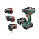 Akumulátorová vŕtačka BOSCH AdvancedDrill 18 + adaptéry (2 x 2,5 Ah batérie) v kufri