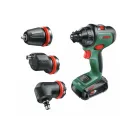 Akumulátorová vŕtačka BOSCH AdvancedDrill 18 + adaptéry (2 x 2,5 Ah batérie) v kufri