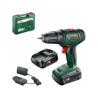   BOSCH UniversalDrill 18 Akumulátorový vŕtací skrutkovač (2 x 1,5 Ah batérie) v kufríku