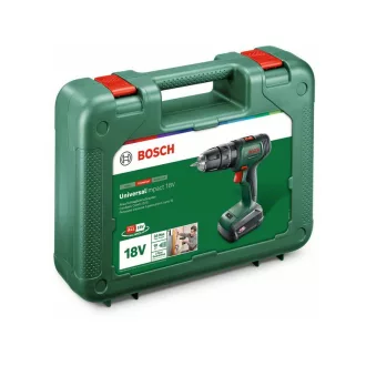   BOSCH UniversalImpact 18 Akumulátorová príklepová vŕtačka (1 x 1,5 Ah batéria) v kufri