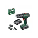 BOSCH UniversalImpact 18 Akumulátorová príklepová vŕtačka (2 x 1,5 Ah batérie) v kufríku