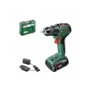BOSCH UniversalDrill 18V-EC Aku skrutkovač (1 x 2,0 Ah batéria) + AL 18V-20