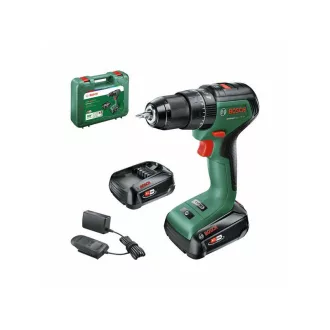   BOSCH Akumulátorová príklepová vŕtačka UniversalImpact 18V-EC 60 Nm v kufri (2 x 2,0 Ah batérie + nabíjačka)