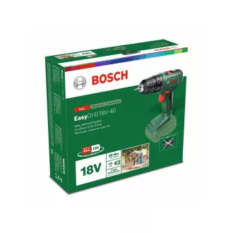   Akumulátorový vŕtací skrutkovač BOSCH Easydrill 18V-40 (bez akumulátora a nabíjačky)