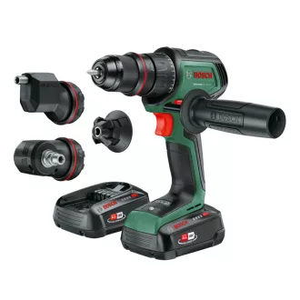   BOSCH Aku skrutkovač AdvancedDrill 18V-80 Quicksnap + adaptéry 78 Nm (2 x 2,5 Ah akumulátor + nabíjačka
