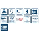 BOSCH Aku vŕtačka s príklepom GBH 18V-28 C v L-BOXX 3,3 J (2 x 8,0 Ah batérie + rýchlonabíjačka)