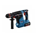 BOSCH Akumulátorová vŕtačka s príklepom GBH 187-LI v kufri (2 x 5,0 Ah batérie + rýchlonabíjačka) s JEDNOM skľučovadlom