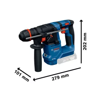   BOSCH Bezuhlíkový akumulátorový vŕtacie kladivo GBH 18V-18 v kartónovej krabici 1,5 J SDS-Plus (bez batérie a nabíjačky)