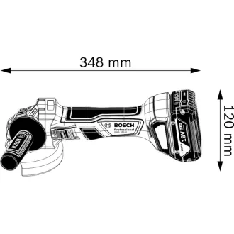   BOSCH Akumulátorová uhlová brúska GWS 180-LI + Akumulátorová vŕtačka s príklepom GBH 180-LI (2 x 4,0 Ah batérie + nabíjačka) XL