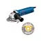 BOSCH Uhlová brúska 125 mm GWS 1400 s mäkkým štartom / 1400 W + diamantový rezací kotúč
