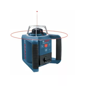   BOSCH Samonivelačný rotačný laser GRL300 HV+BT300 statív+GR240 meracia tyč+LR1 prijímač+RC1 diaľkové ovládanie IP54