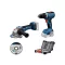 BOSCH Akumulátorový výkonný set GSR 18V-65 + GWS18V-11 + sada príslušenstva (bez akumulátora a nabíjačky)