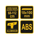 VOREL Škrabka na sklo s teleskopickou násadou 680 - 1120 mm