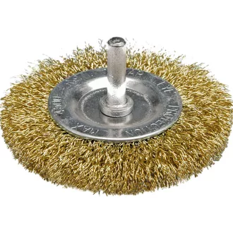 VOREL Špendlík kruhová kefa 75 mm mosadzný povlak