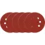 VOREL kotúč na suchý zips 125 mm / P40 8 otvorov (5 ks)