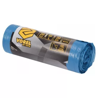 VOREL Vrece na odpadky s chlopňou 0,02 mm 60 litrov (20 ks)