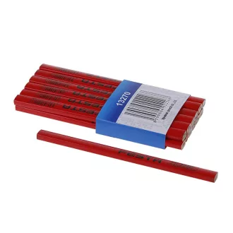 FESTA Tesárska ceruzka 175 mm oválna červená
