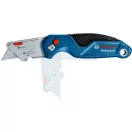 BOSCH Skladací nôž s trapezovým čepelí, držiakom čepelí + 3 ks čepele