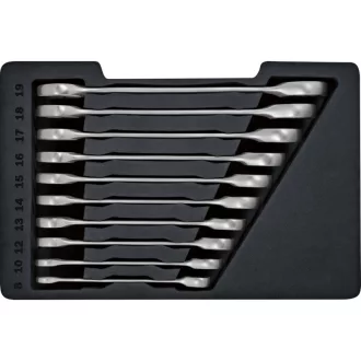 BOSCH Sada račňových kľúčov 10 kusov 8-19 mm CrV
