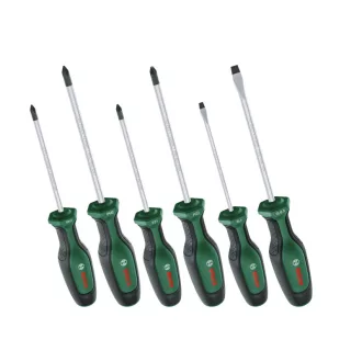 Sada skrutkovačov BOSCH 6 dielov S2 (PH, PZ, SL)