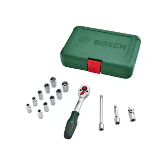 Sada 14-dielnych račňových kľúčov BOSCH 1/4".