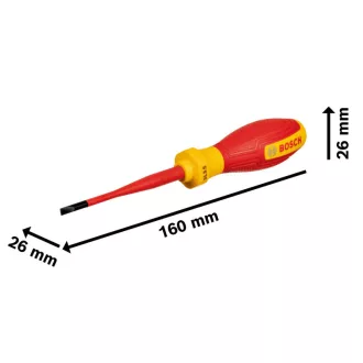   BOSCH plochý skrutkovač SL 3,5 x 75 mm izolovaný do 1000 V