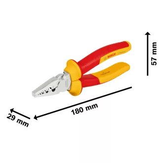 BOSCH Krimpovacie kliešte 180 mm CrV izolované do 1000 V