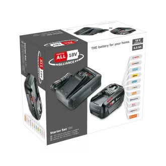   BOSCH Sada batérií PBA 18V / 1 x 6,0 Ah batéria + nabíjačka AL 18V-44